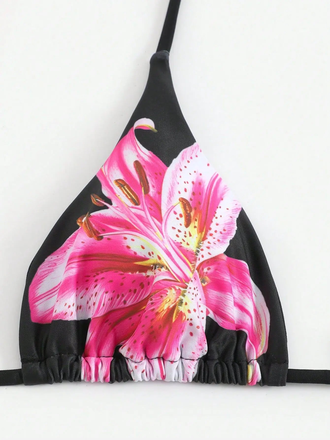 Bikini 3-częściowe z kwiatowym wzorem